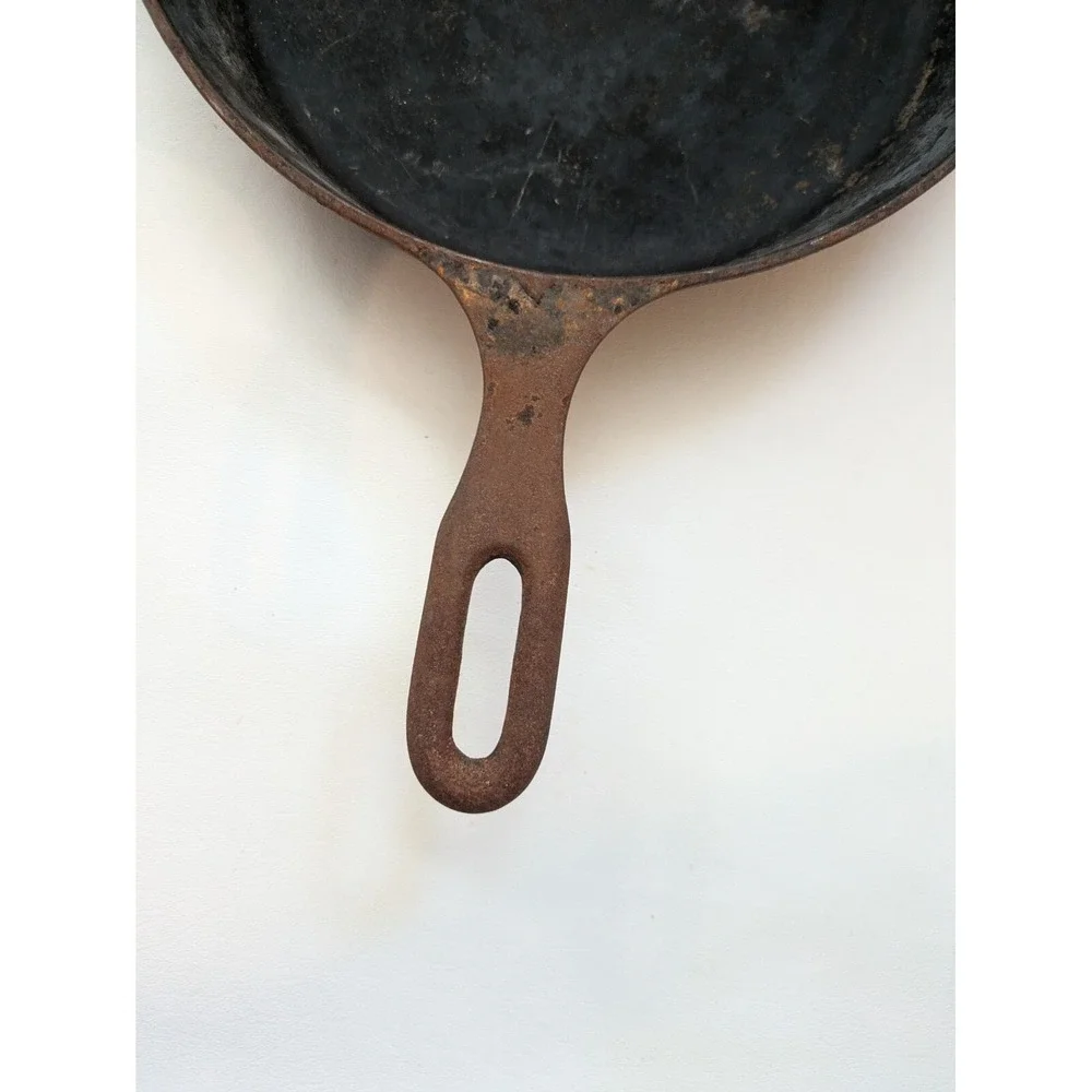 Griswold Iron Mountain 7 1032A Cast Iron Skillet Ban 2 Spout Unrestored